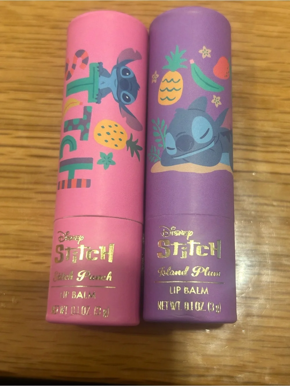 Disney Stitch Lip Balms 🍍 🍓 🍌 🍃